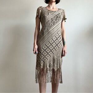 Vintage Lace Midi Dress